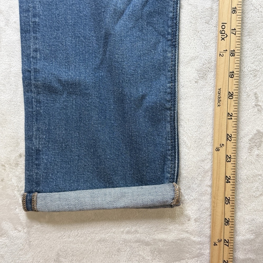 American Eagle Jeans Womens 12 Short Blue Tomgirl Mid Rise Stretch Denim Men - Picture 5 of 11